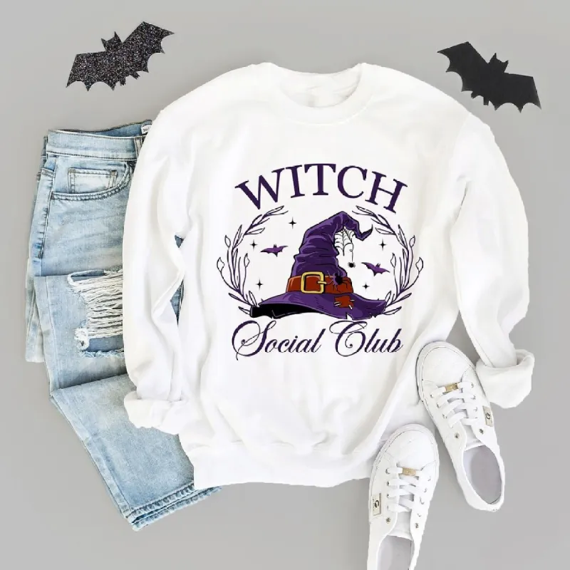 Witch Social Club Purple Hat Graphic Sweatshirt made by Zulily