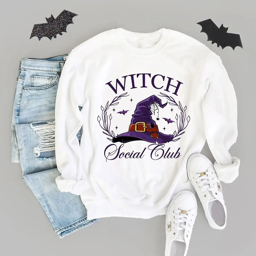 Witch Social Club Purple Hat Graphic Sweatshirt sold by Zulily