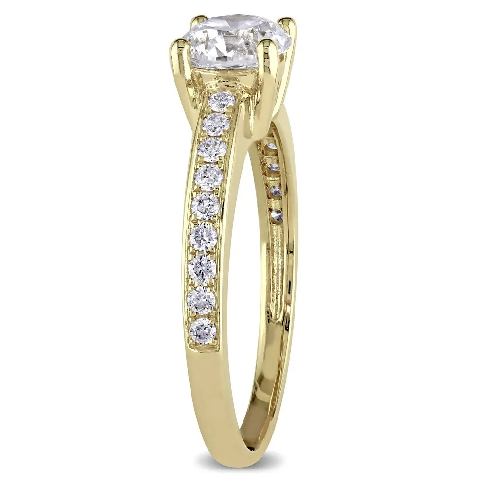 Miadora 14k Yellow Gold Certified 1-1/6ct TDW Diamond Engagement Ring (GIA) - White sold by Zulily product image thumbnail 2