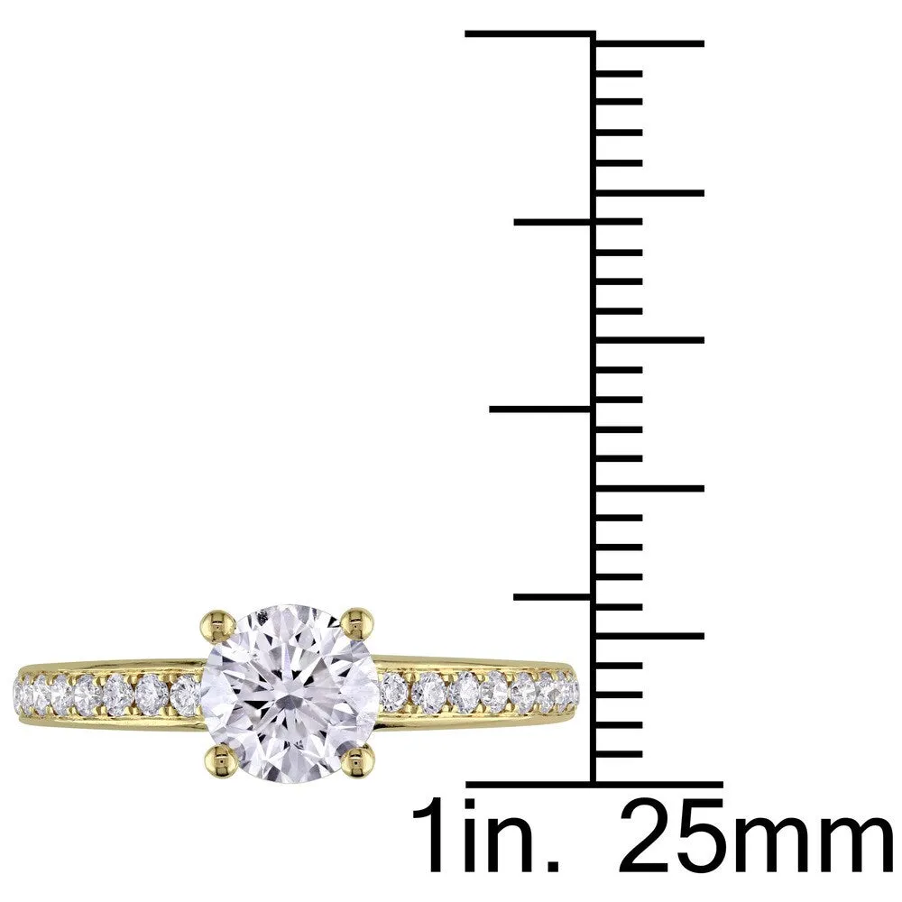 Miadora 14k Yellow Gold Certified 1-1/6ct TDW Diamond Engagement Ring (GIA) - White sold by Zulily product image thumbnail 3