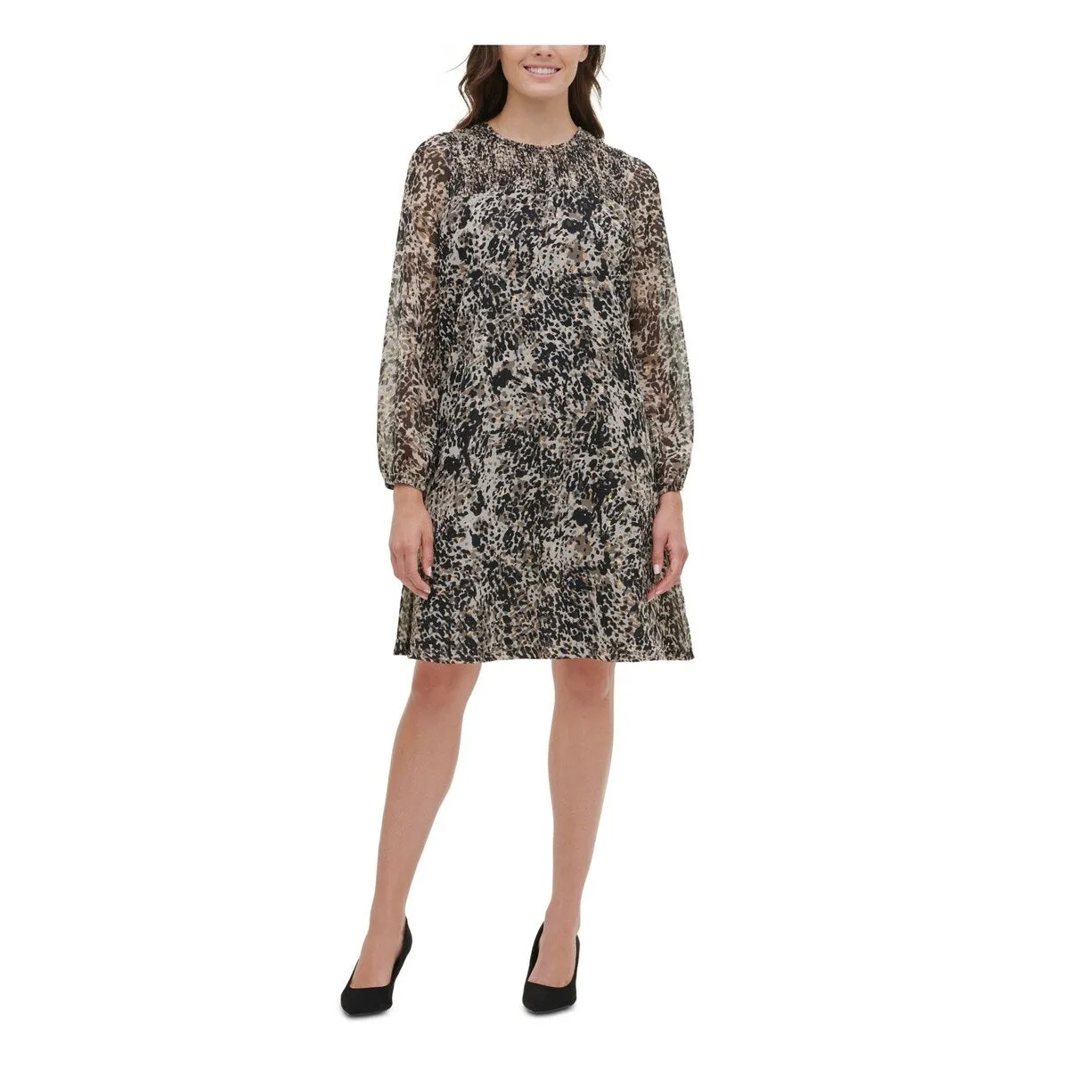 Tommy Hilfiger Women's Long Sleeve Above the Knee Dress Black Size 6 sold by Zulily