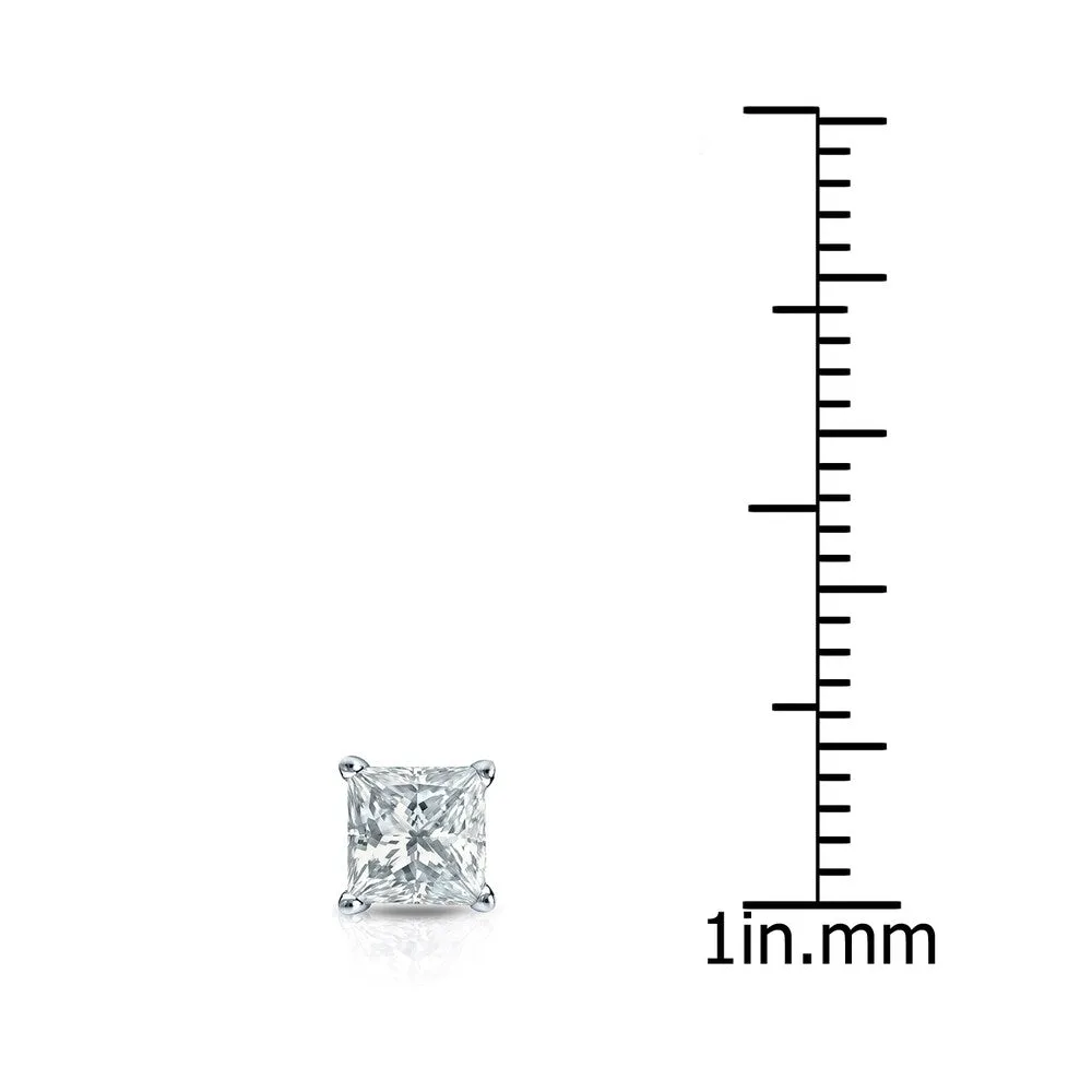 Auriya 1/3ctw Princess-Cut Diamond SINGLE STUD (1) Earring 14k Gold sold by Zulily product image thumbnail 3