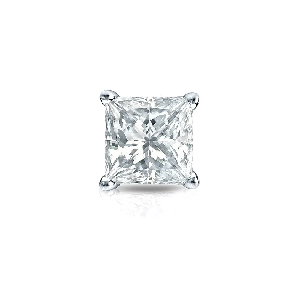 Auriya 1/3ctw Princess-Cut Diamond SINGLE STUD (1) Earring 14k Gold sold by Zulily product image thumbnail 4
