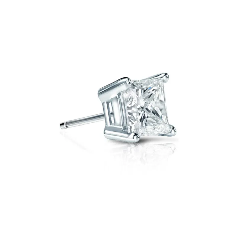 Auriya 1/3ctw Princess-Cut Diamond SINGLE STUD (1) Earring 14k Gold sold by Zulily