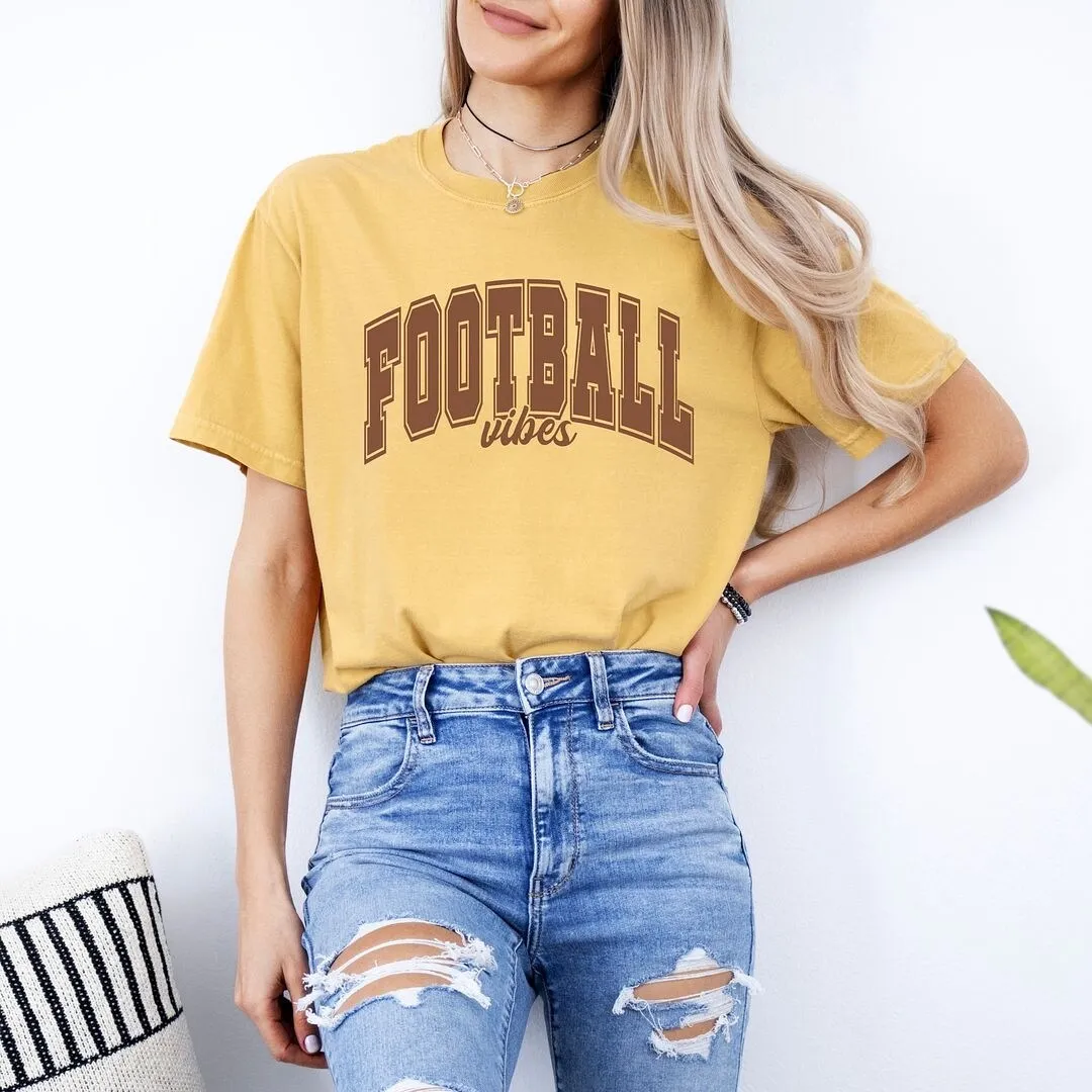 Varsity Football Vibes Garment Dyed Tee sold by Zulily product image thumbnail 3
