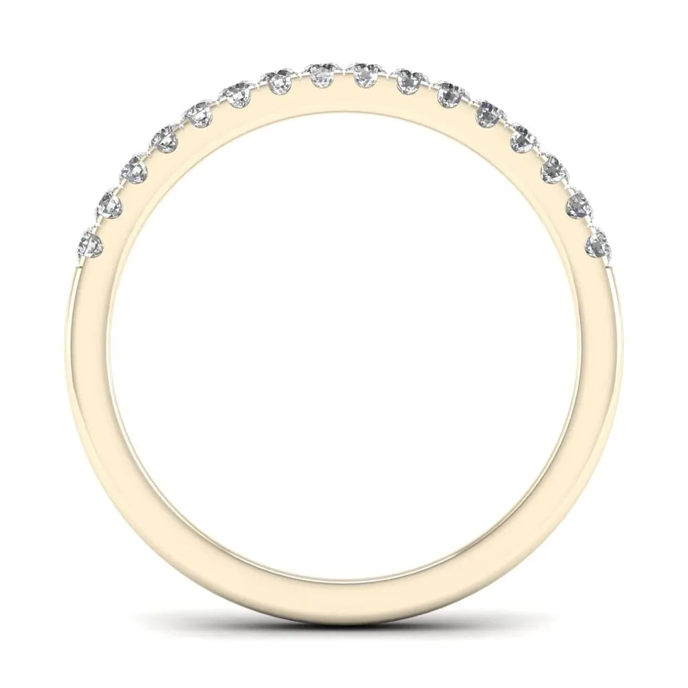 De Couer 14k Gold 1/5ct TDW Diamond Wedding Band - White sold by Zulily product image thumbnail 4