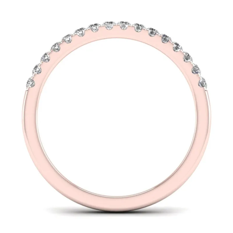 De Couer 14k Gold 1/5ct TDW Diamond Wedding Band - White sold by Zulily