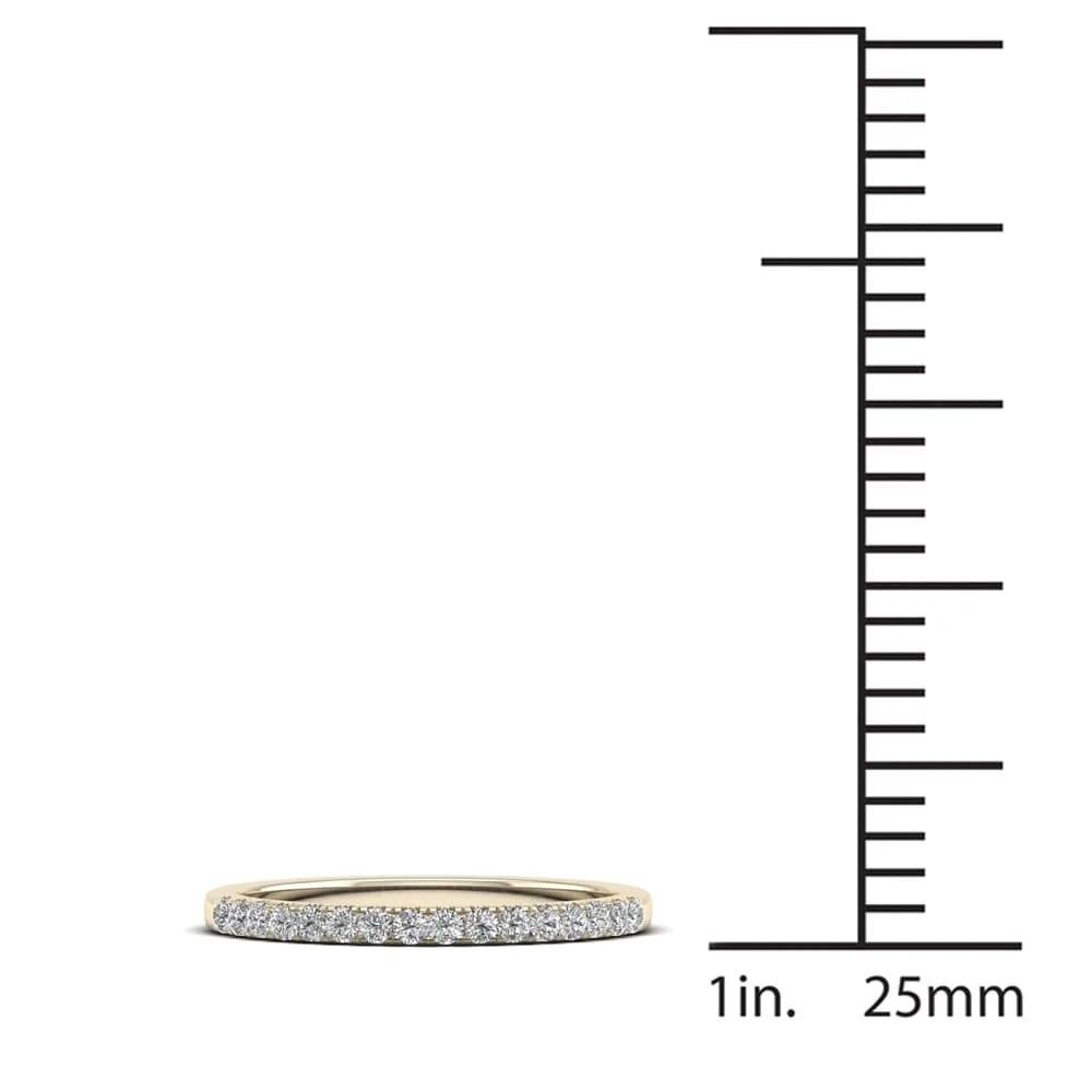 De Couer 14k Gold 1/5ct TDW Diamond Wedding Band - White sold by Zulily product image thumbnail 5