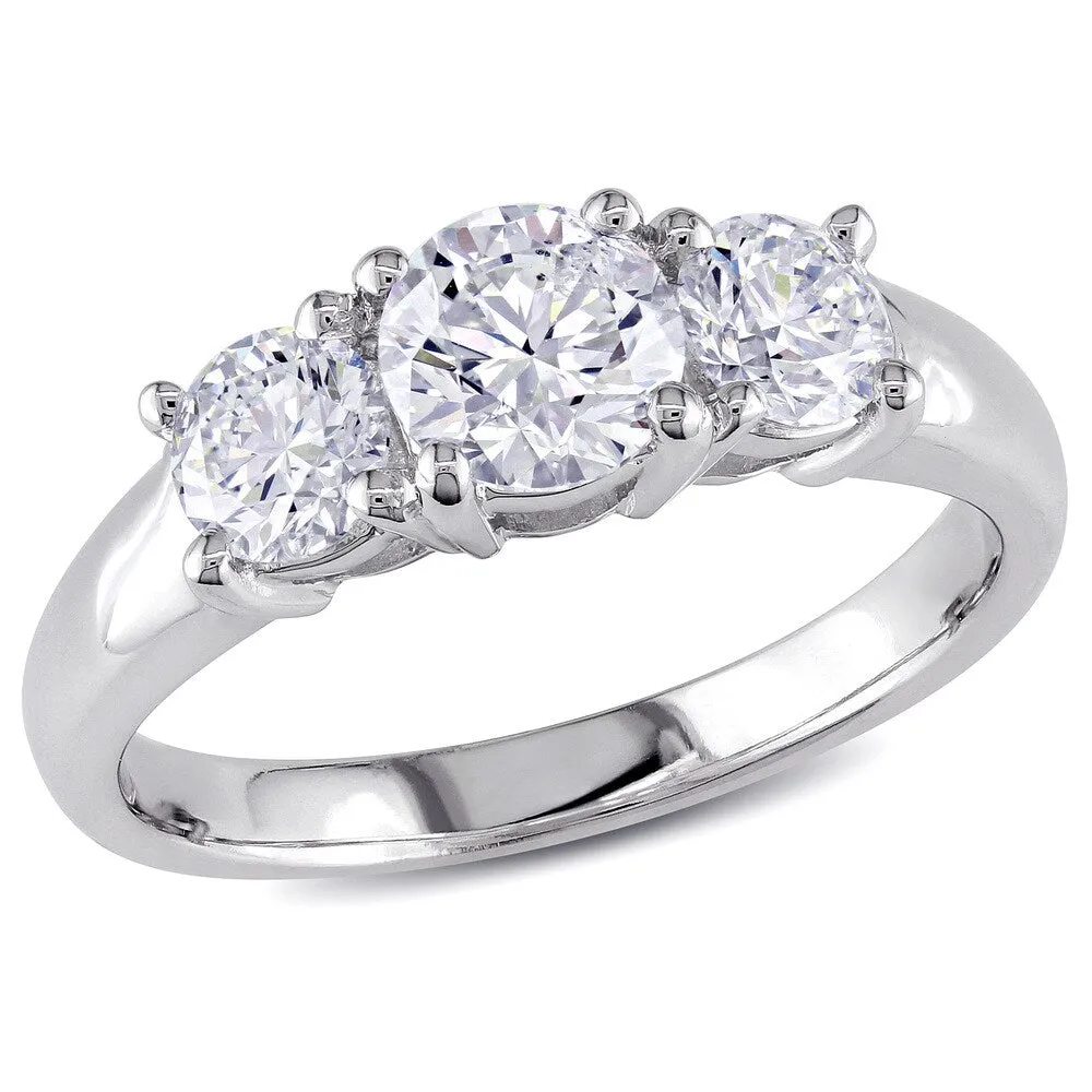 Miadora Signature Collection 14k White Gold 1 1/4ct TDW Diamond Ring sold by Zulily product image thumbnail 2
