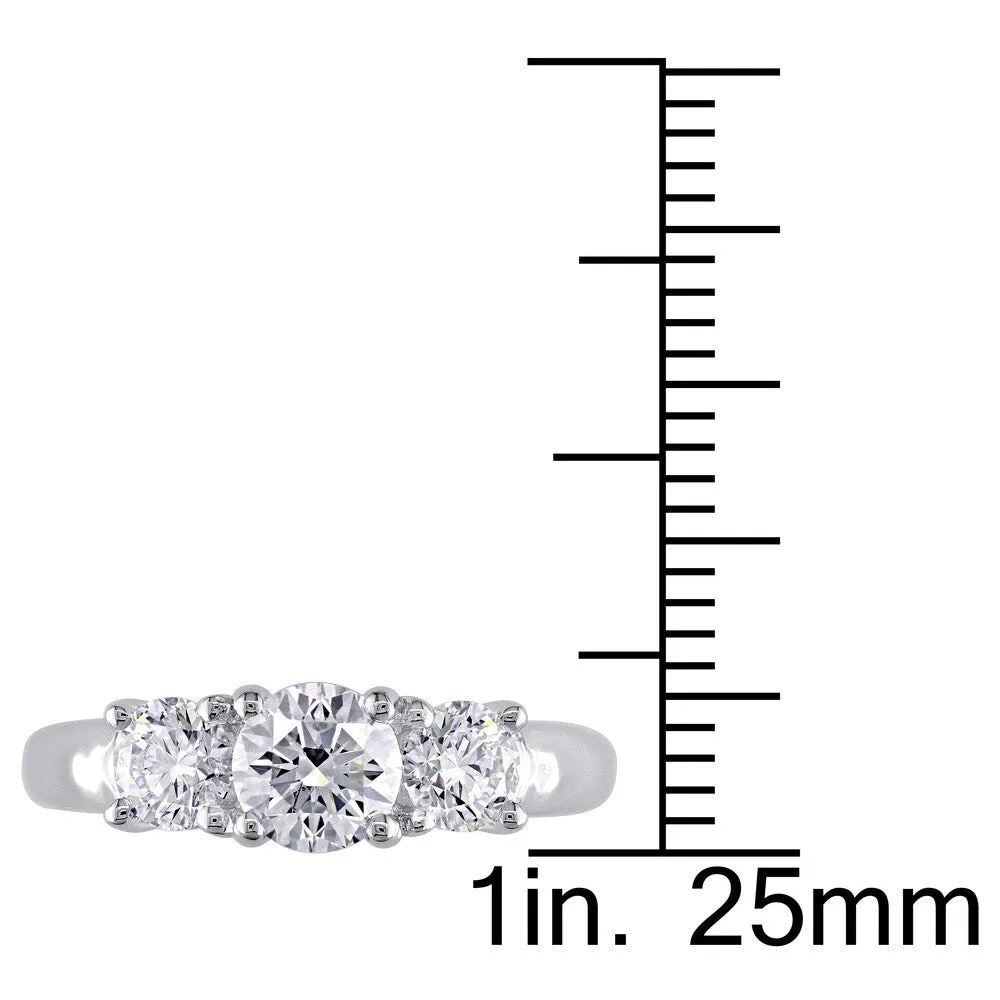 Miadora Signature Collection 14k White Gold 1 1/4ct TDW Diamond Ring sold by Zulily product image thumbnail 4