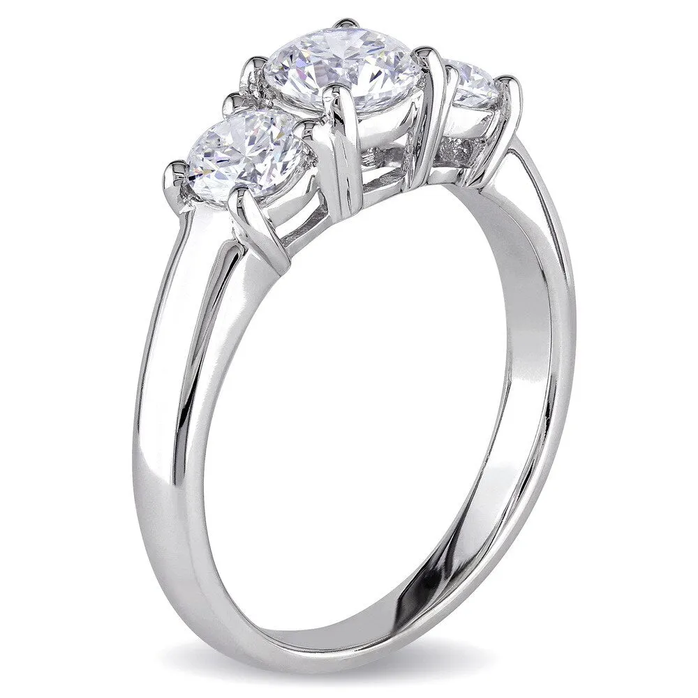 Miadora Signature Collection 14k White Gold 1 1/4ct TDW Diamond Ring sold by Zulily product image thumbnail 3