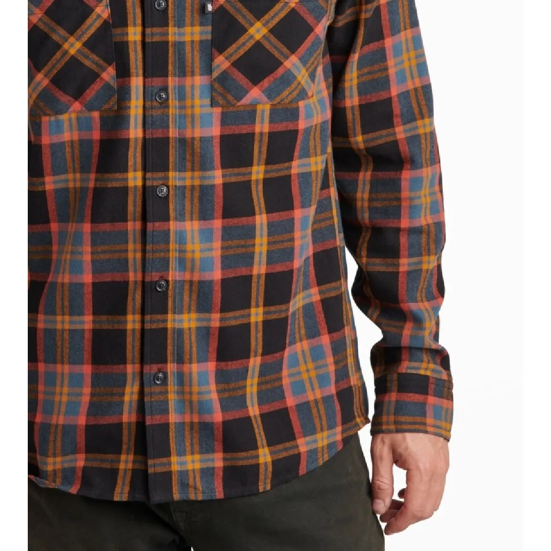 Junk Food Men's Camey Long Sleeve Plaid Shirt Black Size X-Large sold by Zulily product image thumbnail 3