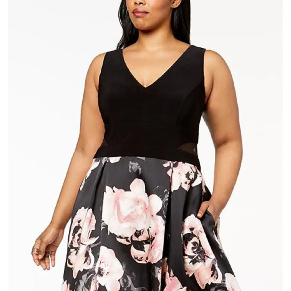 XSCAPE Women's Plus Sleeveless Hi Low Party Dress Black Size Petite Small sold by Zulily product image thumbnail 2