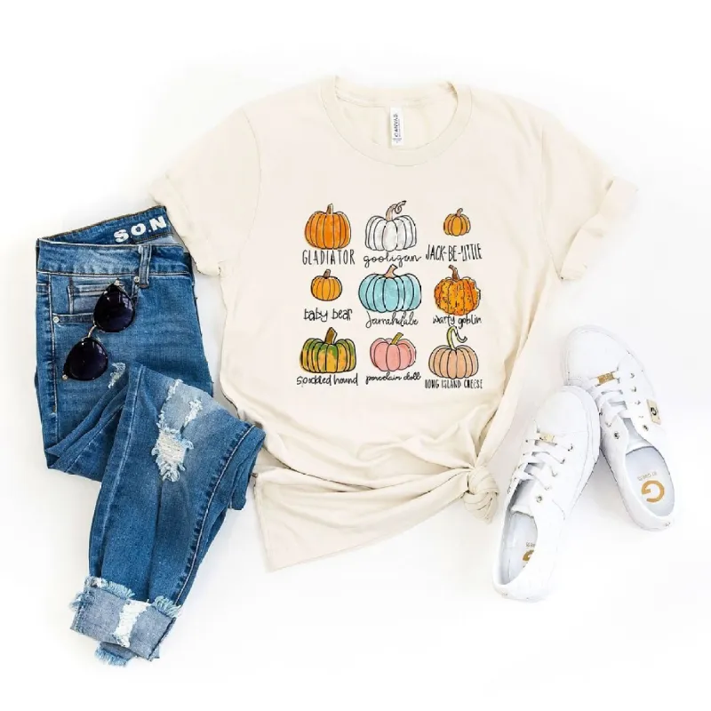 Pumpkin Chart Short Sleeve Tee sold by Zulily