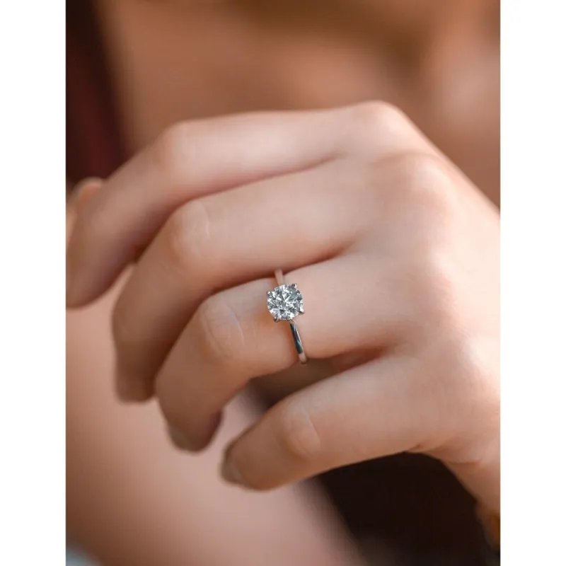 Annello by Kobelli 14k Gold 1ct Round Diamond Solitaire Volutes W-Prongs Engagement Ring (HI/VS) sold by Zulily