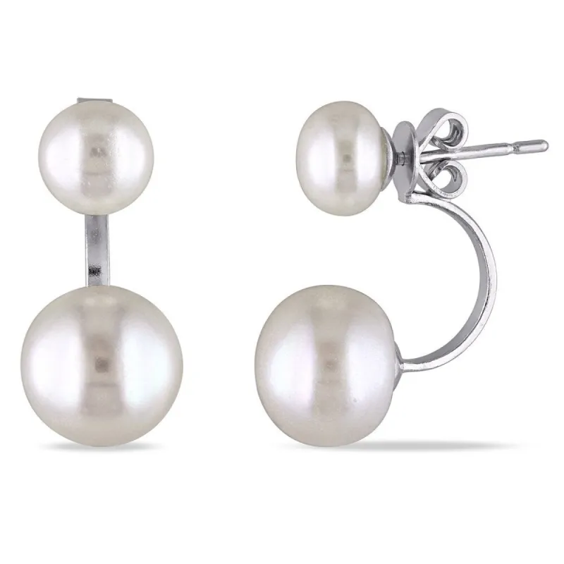 Miadora Sterling Silver Freshwater White Pearl Dangle Earrings sold by Zulily