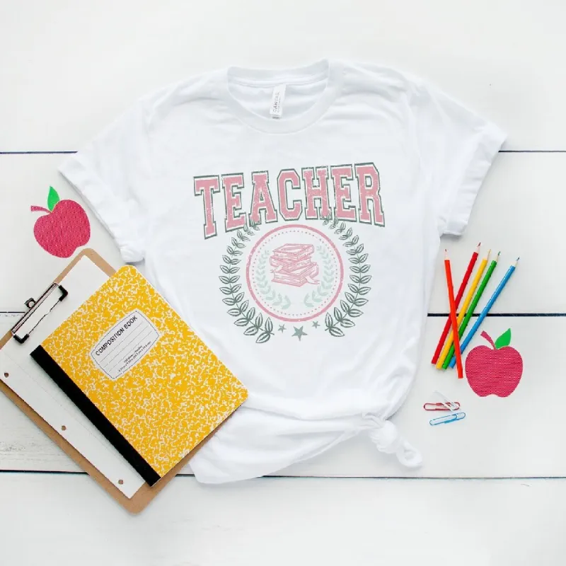 Teacher Grunge Short Sleeve Tee sold by Zulily