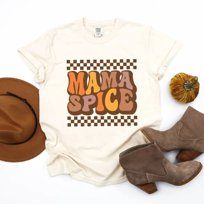 Mama Spice Checkered Garment Dyed Tee sold by Zulily