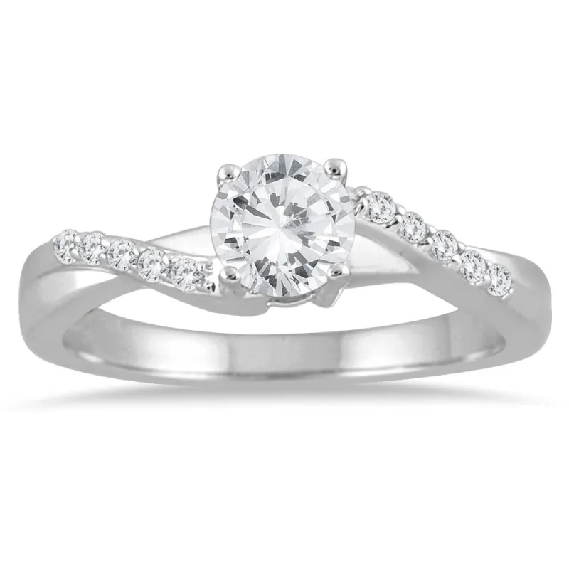 3/5 Carat TW Diamond Engagement Ring in 10K White Gold sold by Zulily