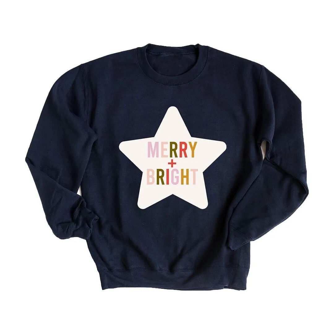 Merry and Bright Star Graphic Sweatshirt sold by Zulily product image thumbnail 2