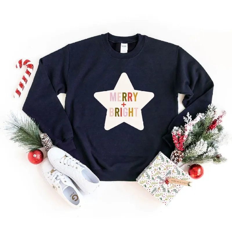 Merry and Bright Star Graphic Sweatshirt sold by Zulily
