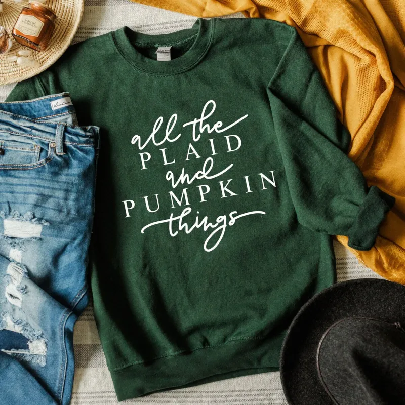All The Plaid Things Graphic Sweatshirt sold by Zulily