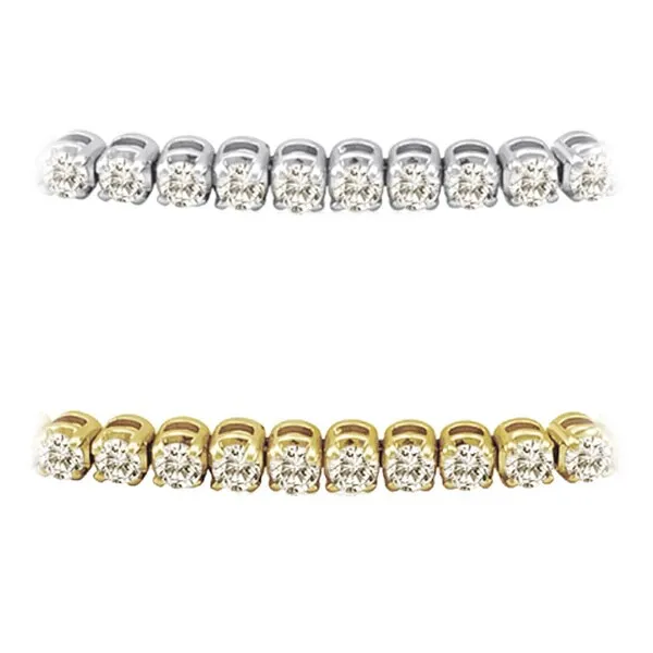 Auriya 1 to 12 carat TW Round Diamond Tennis Bracelet 14k Gold sold by Zulily product image thumbnail 2