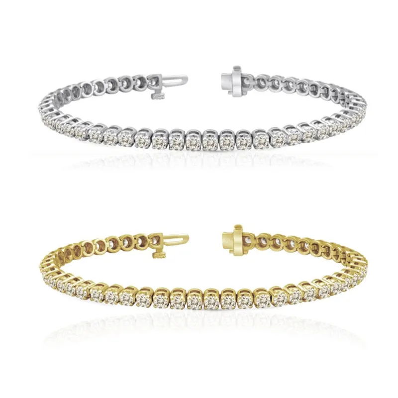 Auriya 1 to 12 carat TW Round Diamond Tennis Bracelet 14k Gold sold by Zulily