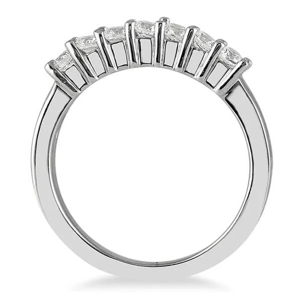1/2 Carat TW Seven Stone Diamond Wedding Band in 10K White Gold sold by Zulily product image thumbnail 2