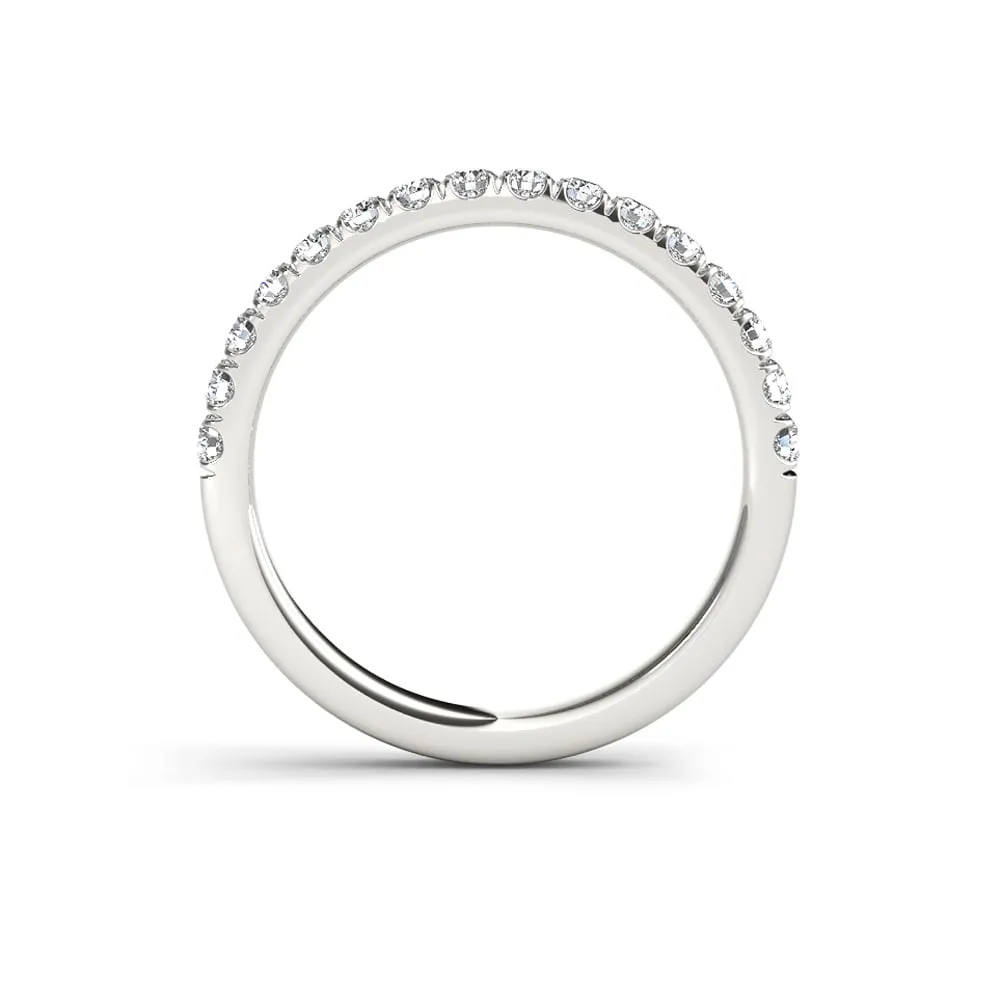 De Couer 10k White Gold 1/3ct TDW Diamond Wedding Band sold by Zulily product image thumbnail 4
