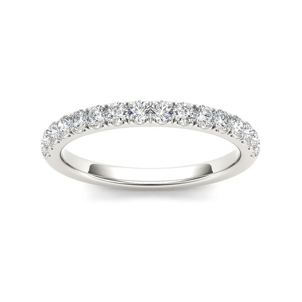 De Couer 10k White Gold 1/3ct TDW Diamond Wedding Band sold by Zulily
