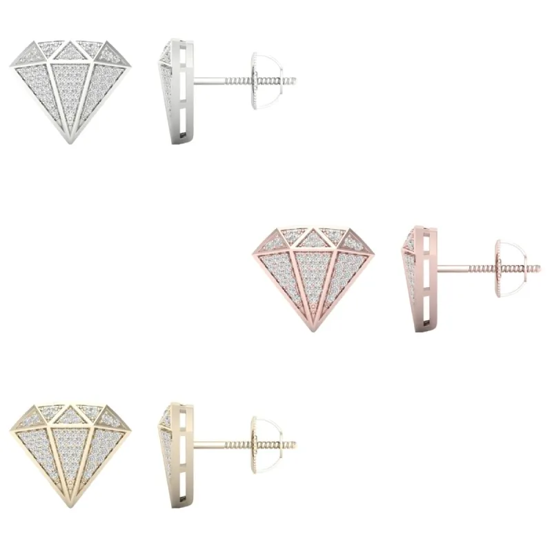 1/4ct TDW Diamond Stud Earrings in 10k Gold by De Couer sold by Zulily