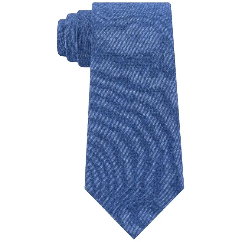 Tommy Hilfiger Men's Manhattan Solid Tie Navy Size Regular - One Size made by Tommy Hilfiger