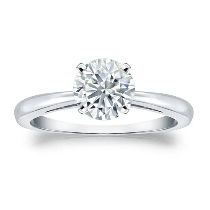 Auriya Platinum 2ctw Round Solitaire Diamond Engagement Ring GIA Certified sold by Zulily
