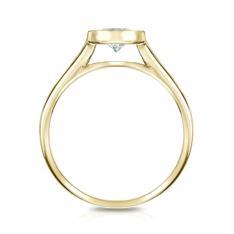 Auriya 2ctw Round Solitaire Diamond Engagement Ring Bezel-set 18k Gold sold by Zulily product image thumbnail 4