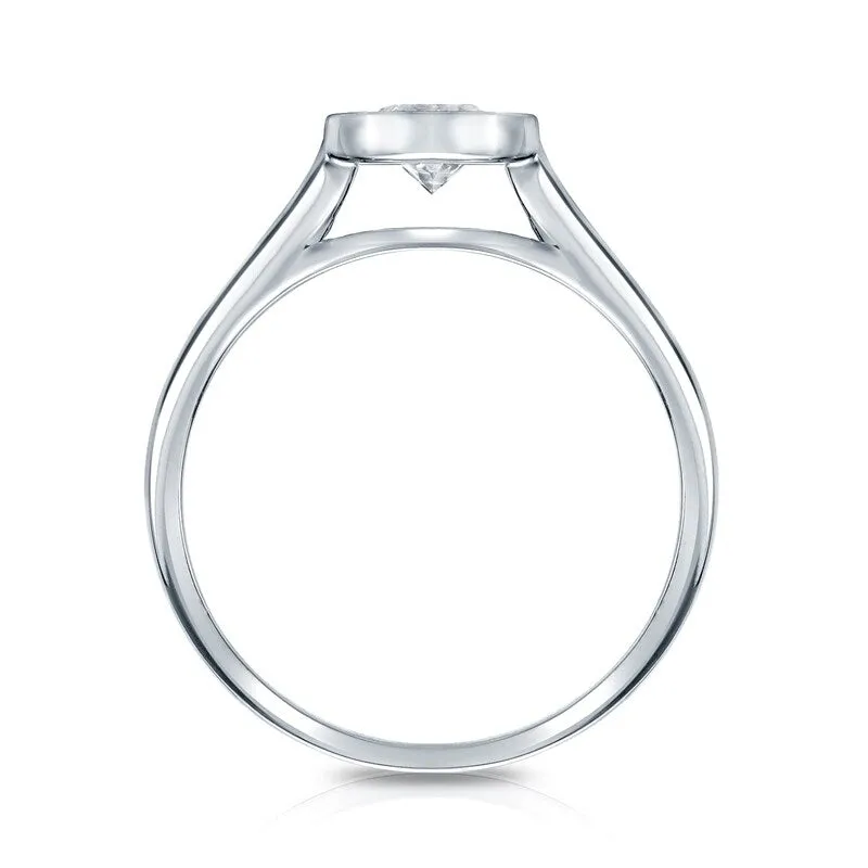 Auriya 2ctw Round Solitaire Diamond Engagement Ring Bezel-set 18k Gold sold by Zulily product image thumbnail 3