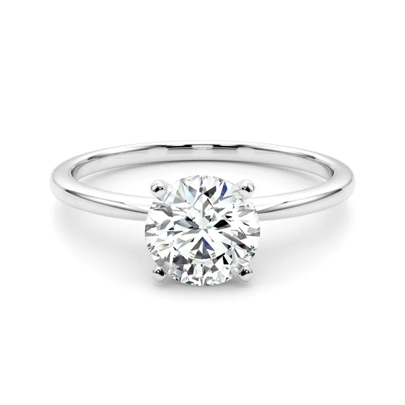 Auriya 14k Gold 3/4ctw Round Solitaire Lab Grown Diamond Engagement Ring 4-Prong Basket sold by Zulily