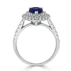 Auriya 1 1/2ct Pear-cut Blue Sapphire and 5/8ctw Diamond Engagement Ring 18K Gold sold by Zulily