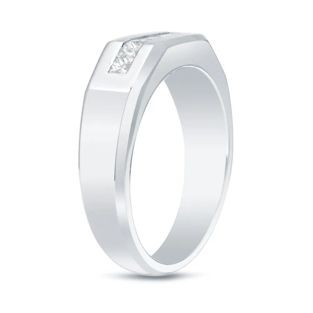 Auriya Men's 14k Gold Modern 7/8ctw Channel Set Diamond Ring sold by Zulily product image thumbnail 5