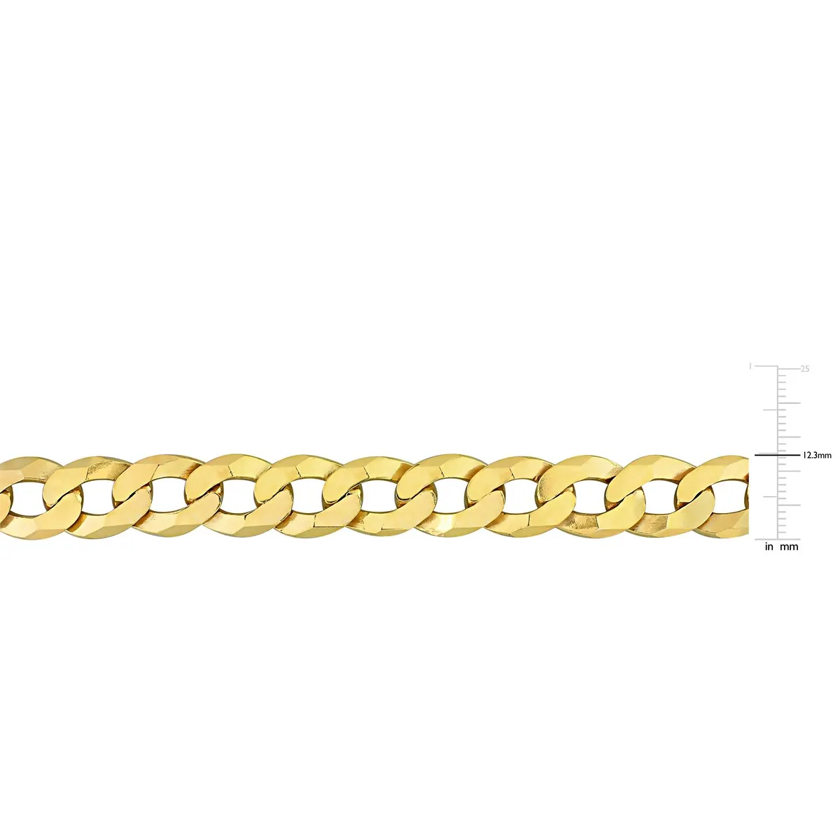 Miadora 18kt Yellow Gold Plated Sterling Silver Curb Chain Men's Bracelet sold by Zulily product image thumbnail 3