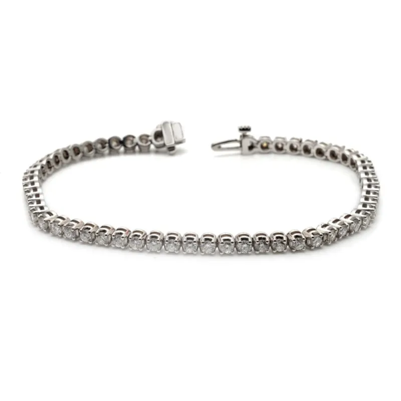 14k Gold 7ct TDW Round Diamond Tennis Bracelet by Auriya sold by Zulily