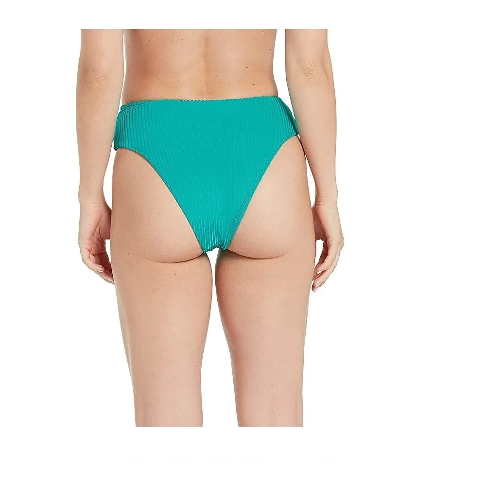 Volcom Junior's Simply Rib Retro Bikini Bottoms Swimsuit Teal sold by Zulily product image thumbnail 3