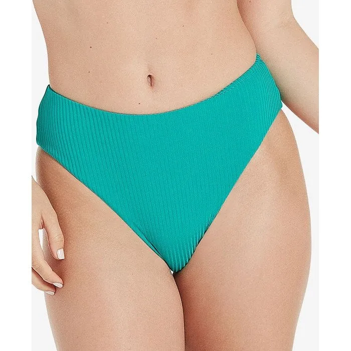 Volcom Junior's Simply Rib Retro Bikini Bottoms Swimsuit Teal sold by Zulily