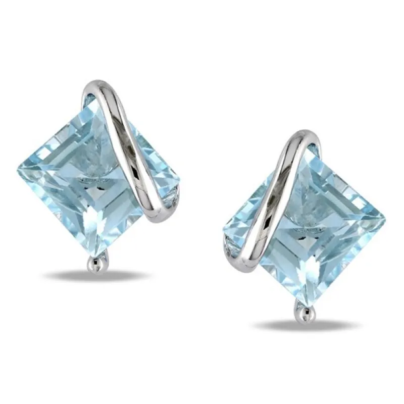 Miadora Sterling Silver Sky Blue Topaz Stud Earrings sold by Zulily