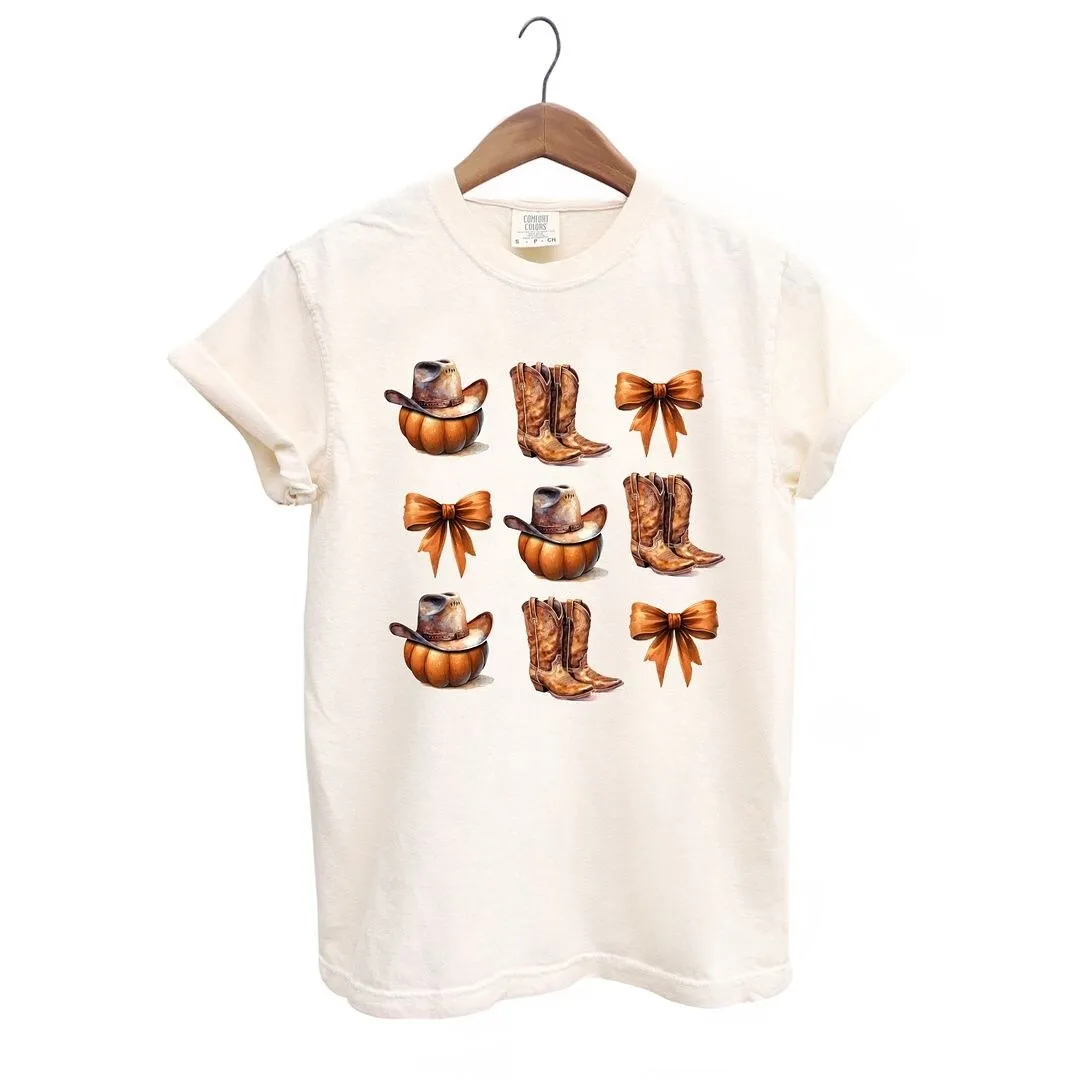 Coquette Pumpkin and Cowboy Boots Garment Dyed Tee sold by Zulily product image thumbnail 2
