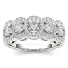 De Couer IGI Certified 14k White Gold 1 1/10 ct TDW Diamond Halo Ring sold by Zulily