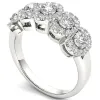 De Couer IGI Certified 14k White Gold 1 1/10 ct TDW Diamond Halo Ring sold by Zulily