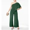Adrianna Papell Women's Draped One Shoulder Jumpsuit Green Size 0 Petite sold by Zulily