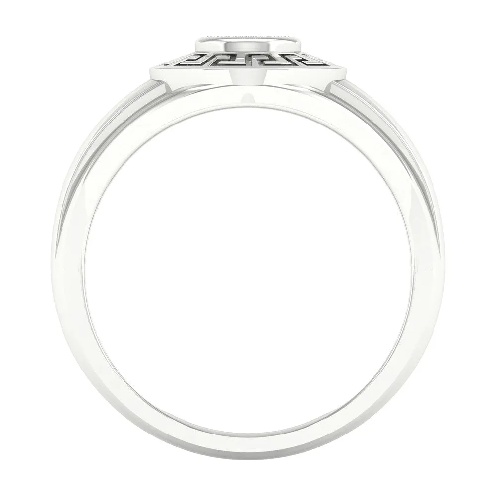 1/20ct TDW Diamond Men's Ring in 10k Gold by De Couer sold by Zulily product image thumbnail 3
