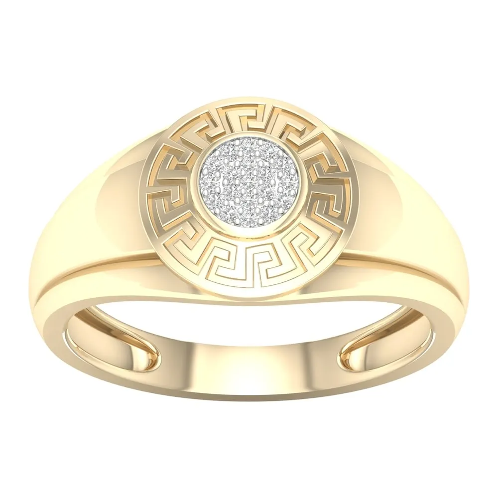 1/20ct TDW Diamond Men's Ring in 10k Gold by De Couer sold by Zulily product image thumbnail 5